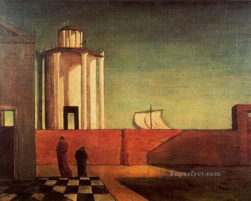 到着と午後の謎 1912年 ジョルジョ・デ・キリコ 形而上学的シュルレアリスム Oil Paintings